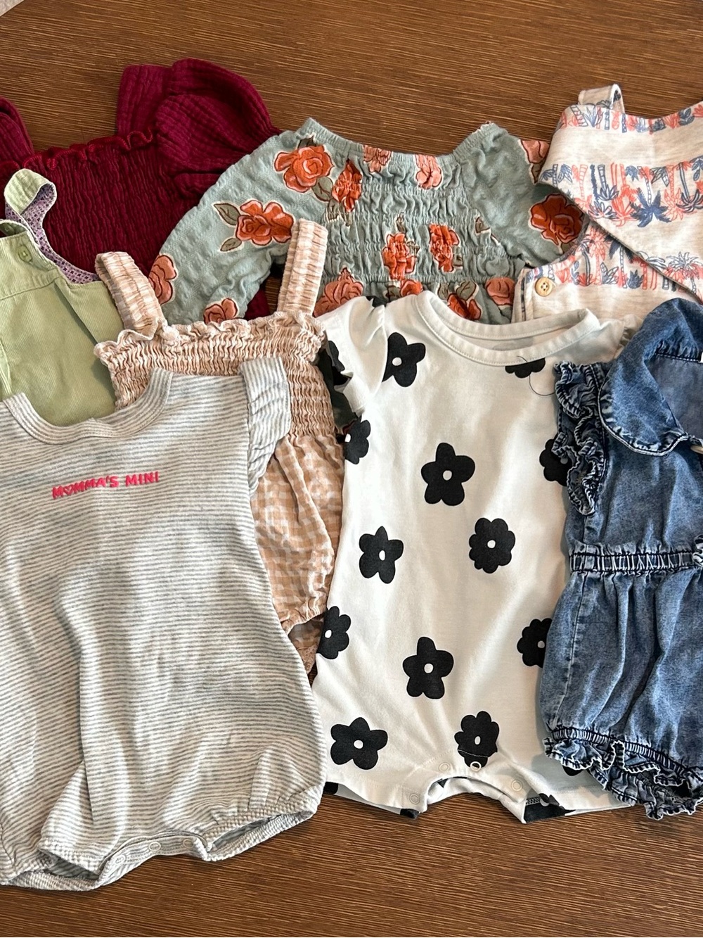 Bundle of 8, Baby Girl Spring and Summer Outfits